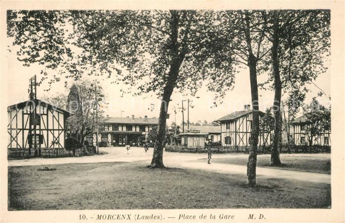 Morcenx Place de la Gare Bahnhofsplatz