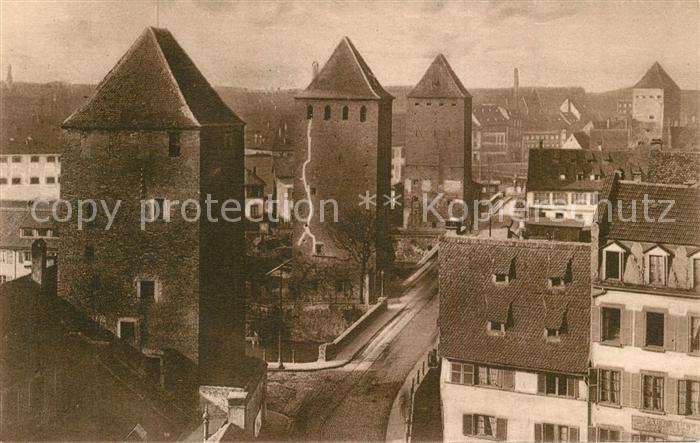 Strassburg Elsass Gedeckte Brücken