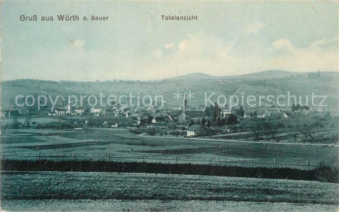 Woerth Sauer Totalansicht Landschaftspanorama