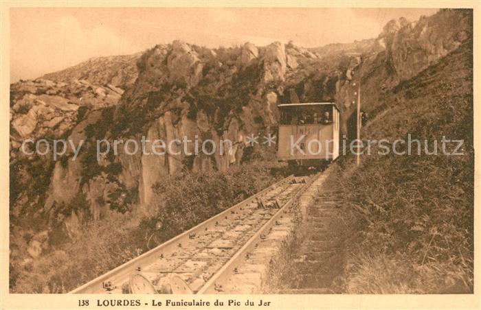 Lourdes Hautes Pyrenees Le Funiculaire du Pic du Jer