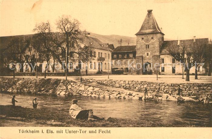Tuerkheim Elsass Untertor und die Fecht