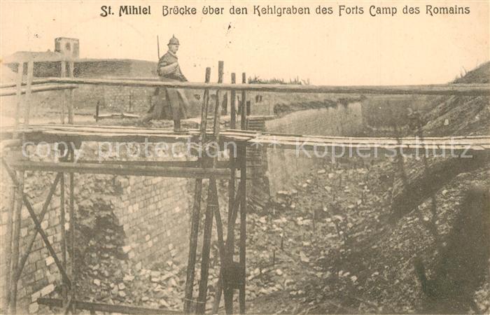 Saint-Mihiel Bruecke ueber den Kehlgraben des Forts Camp des Romains
