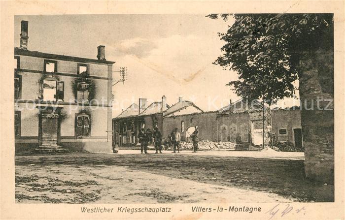 Villers-la-Montagne Westlicher Kriegsschauplatz 1. Weltkrieg