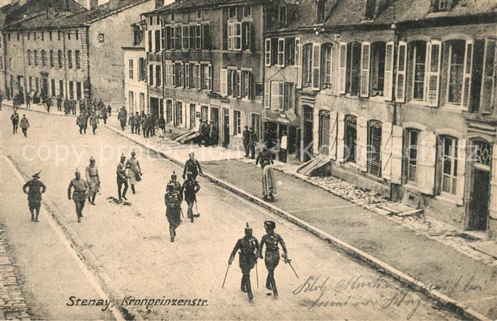 Stenay Kronprinzenstrasse Soldaten Westlicher