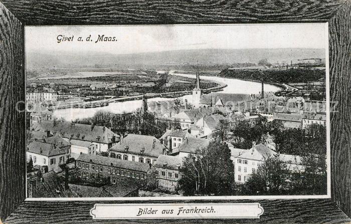 Givet Ardennes Panorama Serie Bilder aus Frankreich Bilderrahmen