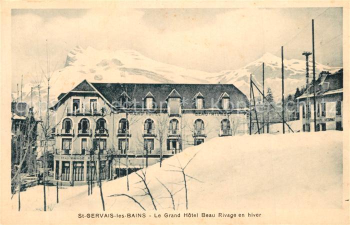 Saint-Gervais-les-Bains Grand Hotel Beau Rivage en hiver Alpes