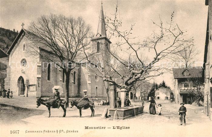 Monnetier-Mornex Eglise Fontaine Kirche Brunnen