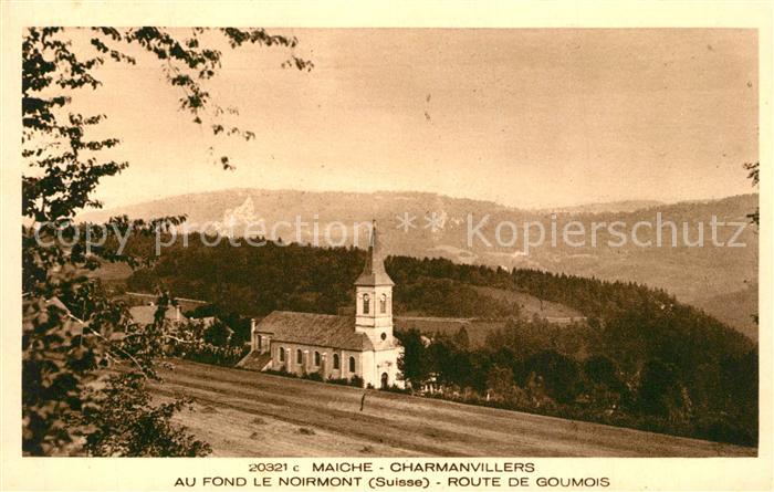 Maiche Charmanvillers au fond Le Noirmont Suis