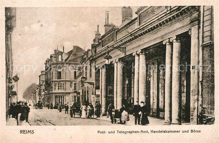 Reims Champagne Ardenne Post- und Telegraphenamt Handelskammer