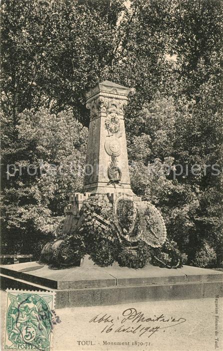 Toul 54 Monument 1870-71