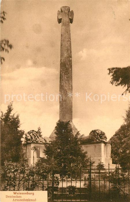 Weissenburg Elsass Deutsches Armeedenkmal