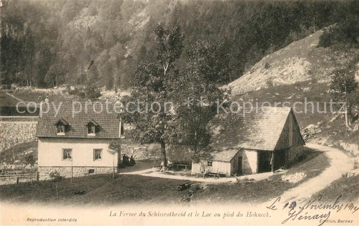 Gerardmer Vosges La Ferme du Schissrothreid et le Lac au pied du Hohneck