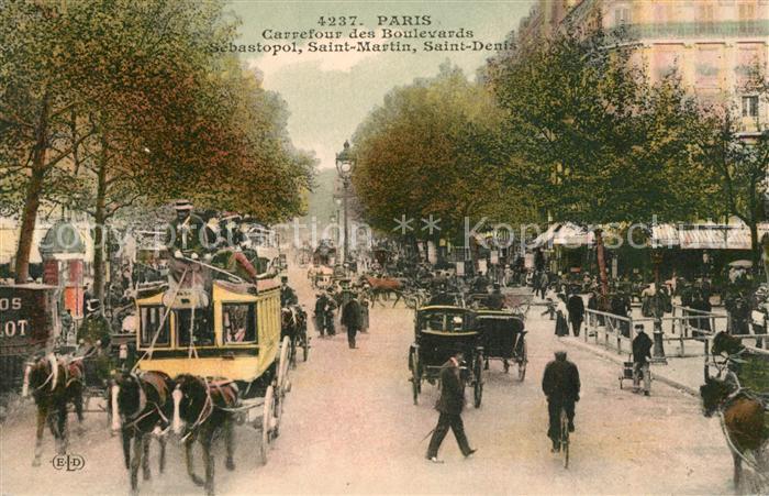 Paris Carrefour des Boulevards Sebastopol Sai