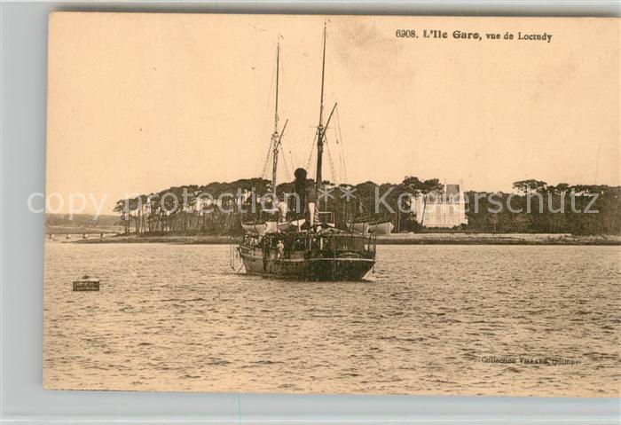 Loctudy Vue sur l'Ile Gare Bateau