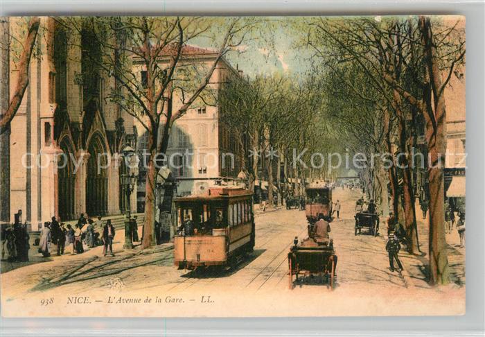 Nice Alpes Maritimes Avenue de la Gare Tram