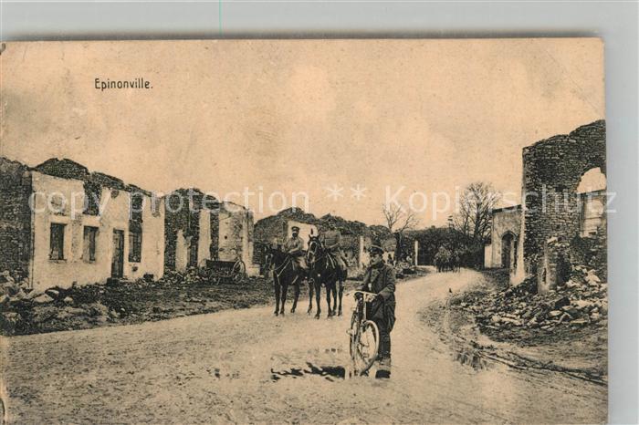 Epinonville Trümmer 1. Weltkrieg