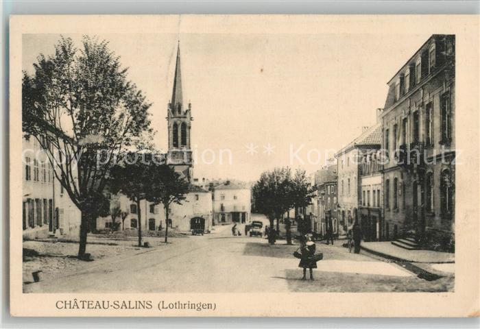 Chateau-Salins Rue principale Eglise