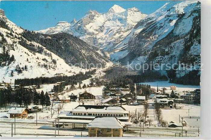 Kandersteg BE Bluemlisalp Winterlandschaft