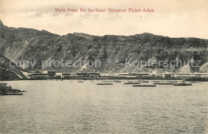 Aden View from Harbour Steamer Point Aden