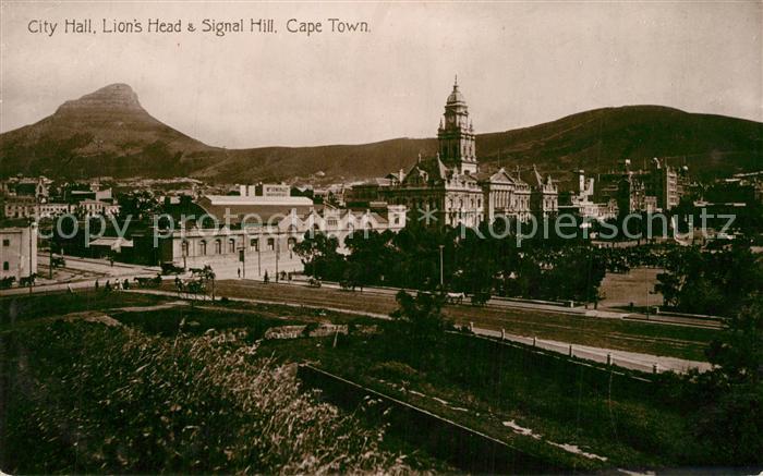Cape Town Kaapstad Kapstadt City Hall Lions Head and Signal Hill