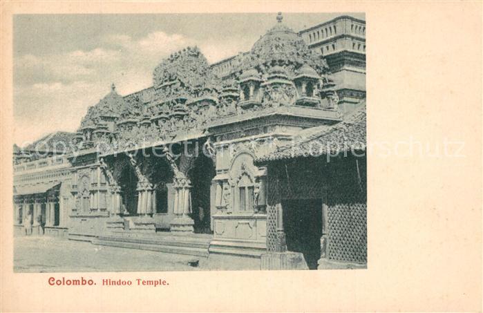 Colombo Ceylon Sri Lanka Hindoo Temple