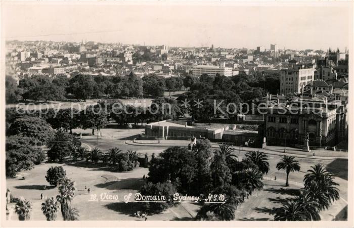 Sydney New South Wales View of Domain