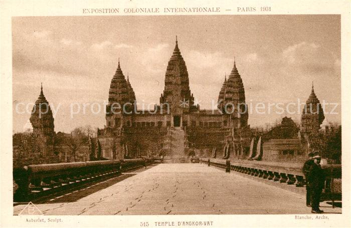 Paris Exposition Coloniale Internationale Temple d Angkor Vat