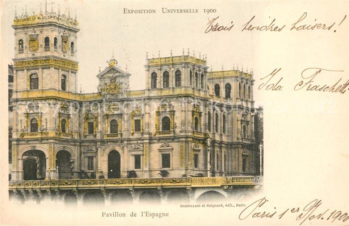 Paris Exposition Universelle Pavillon de l'Espagne