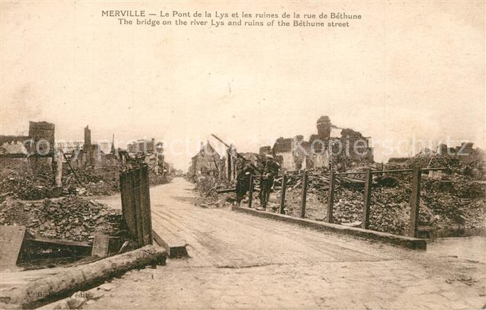 Merville Nord Pont de la Lys Ruinen