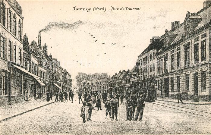 Lannoy Nord Rue de Tournai Strassenbahn