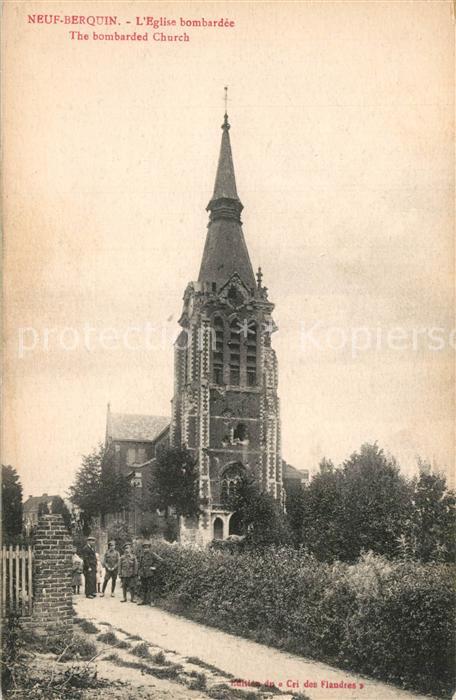 Neuf-Berquin Eglise bombard