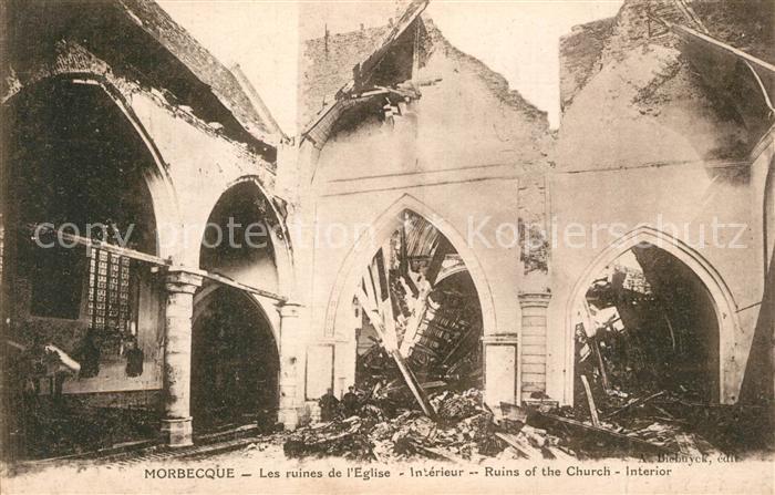 Morbecque Ruines de L Eglise