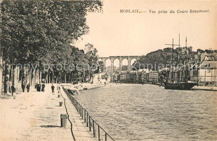 Morlaix Vue prise du Cours Beaumont