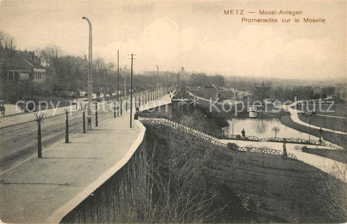 Metz  57 Moselle Mosel Anlagen
