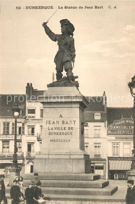 Duenkirchen Dunkerque La Statue de Jean Bart