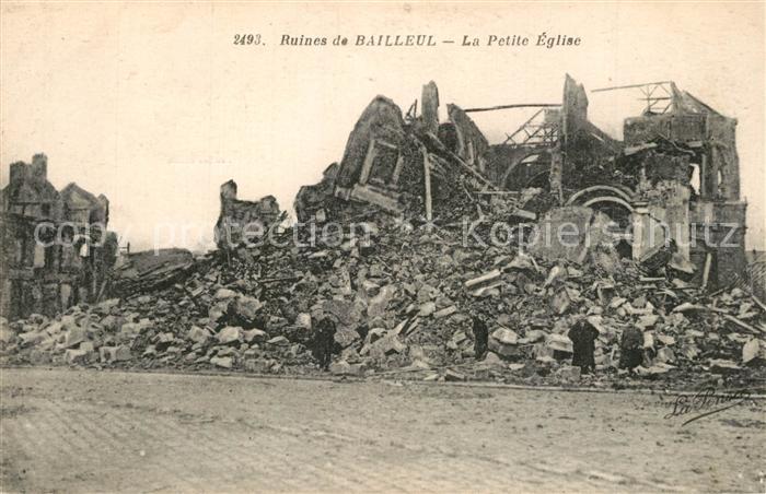 Bailleul Nord Ruines Petite Eglise