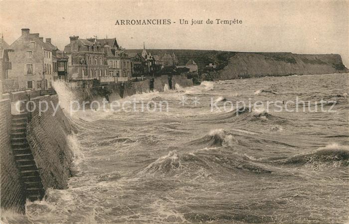 Arromanches-les-Bains Un jour de Tempete