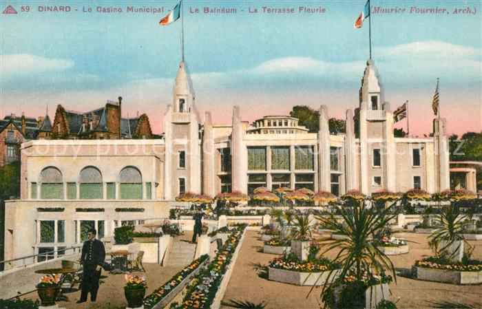Dinard 35 Casino Municipal Balneum Terrasse Fleurie