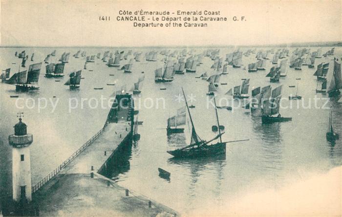 Cancale Le Deaprt de la Caravane