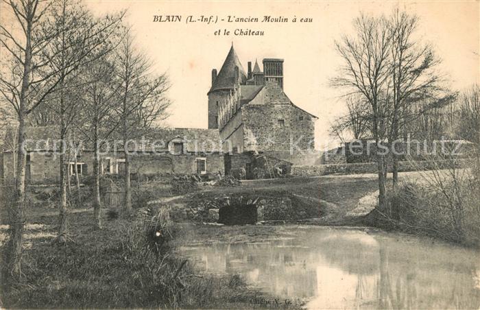 Blain Loire-Atlantique ancien Moulin et Chateau