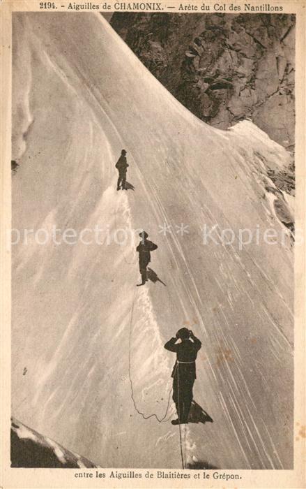 Aiguilles  du Midi Chamonix 74 Haute-Sav de Blaiti?res et le Gr?pon
