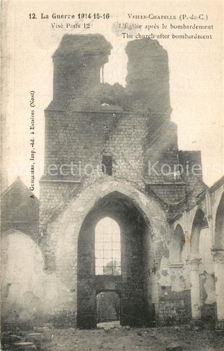 Paris La Grand Guerre 1914-15-16 Veille Chapelle Ruine