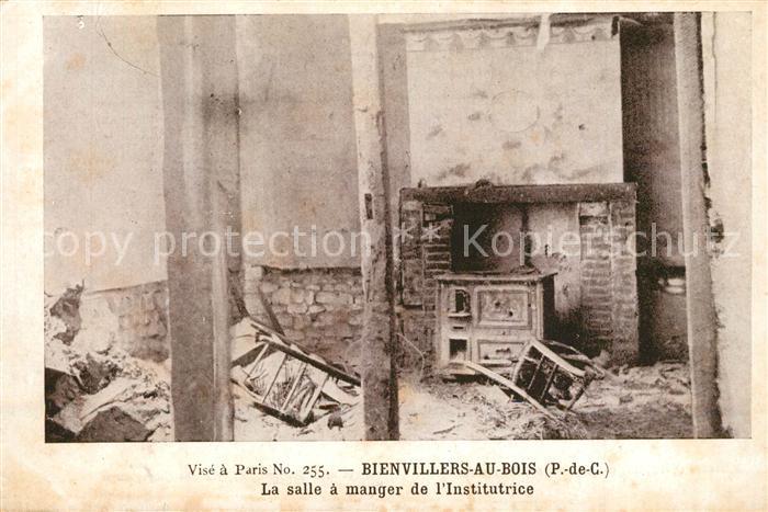 Bienvillers-au-Bois Ruine Salle a manger de L_Institutrice