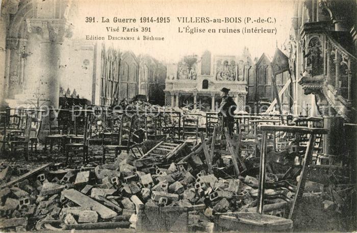 Villers-au-Bois Grande Guerre 1914-15 Ruines