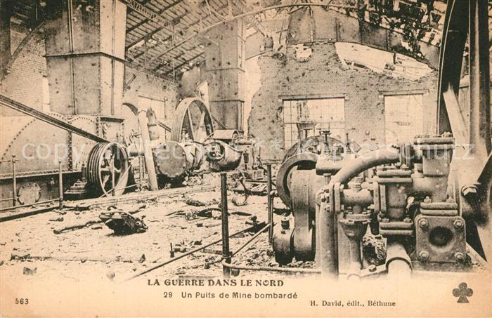Bethune Grande Guerre de le Nord Ruines Mine
