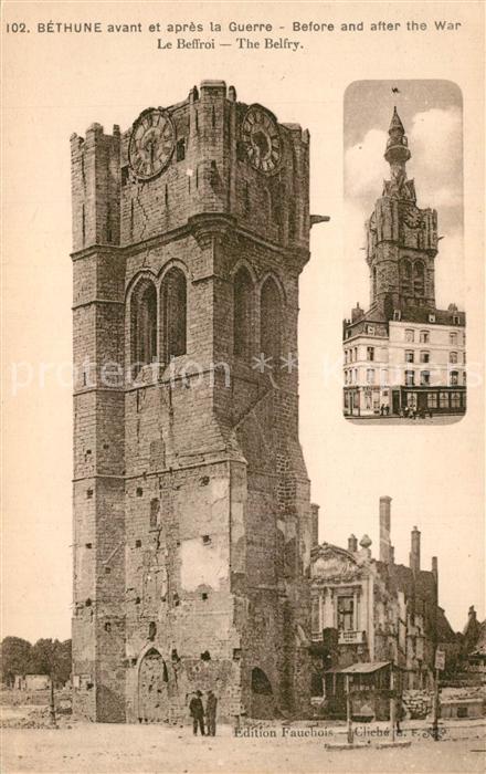 Bethune Avant et apr?s la Guerre Le Beffroi