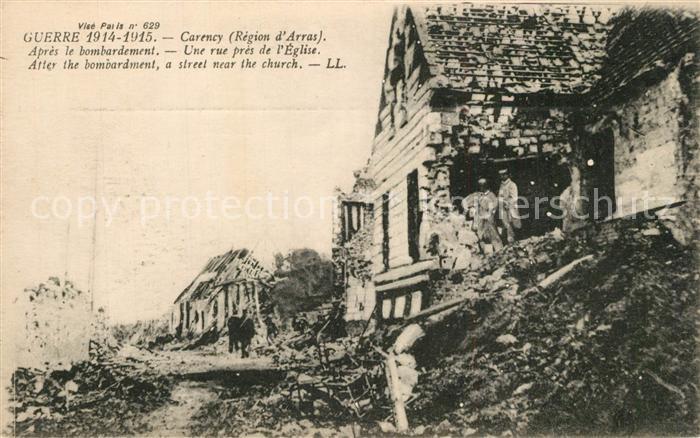 Carency Grande Guerre 1914-15 Ruines