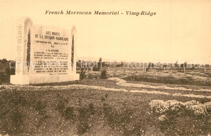 Vimy French Morrocan Memorial