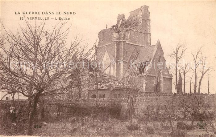 Vermelles Grande Guerre dans la Nord Ruines