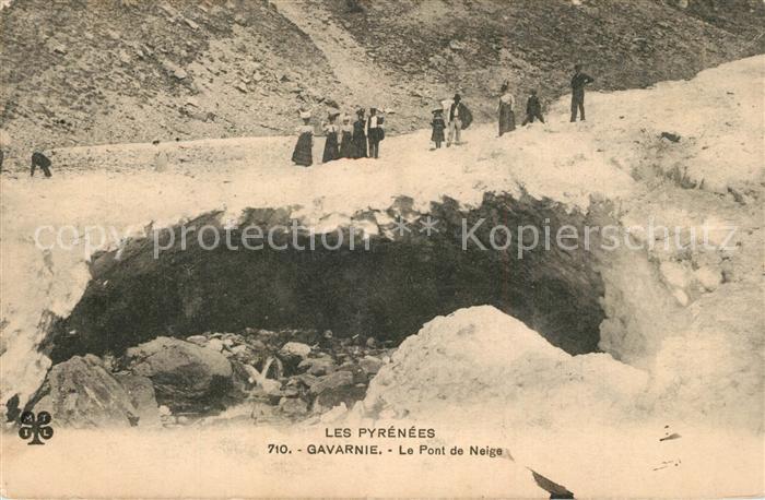 Gavarnie Hautes-Pyrenees Pont de Neige